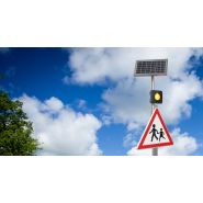 Balise de signalisation lumineuse EVOFLASH - LED haute performance - Détection de vitesse et autonomie solaire_2