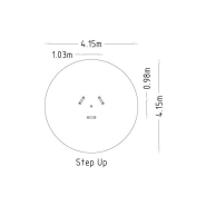 Équipement de fitness extérieur - Gym Step Up 8036719 Hags - Barres de marche à différentes hauteurs_2