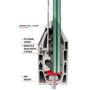 Garde-corps Faraone en verre et aluminium - design minimal - profil 67 x 101 mm_2