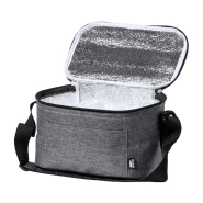 Sac isotherme RPET - zippé, rembourrage aluminium, capacité 6 bidons 0,33L, bandoulière réglable_2