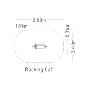 Jeu sur ressort à bascule Cat, 1 place - réf 8000955 - Hags - Gris - Fondation à enterrer_2