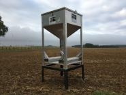 Cellule, silo NC - Trémie aluminium 1.0m x 1.0m - Occasion - Capacité 0.5m3_2