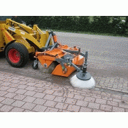 Balayeuse avec cuve collectrice KM 250 - Knikmops Rollmops - transmission hydraulique et brosse en polypropylène_2