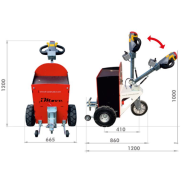 Timon articulé accompagnant iMOVE TA - Capacité de traction 1500 kg sur terrain plat - Moteur 24V / 800W - STI constructeur_2