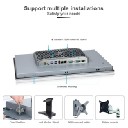 Panel PC industriel fanless 18,5 pouces Full HD - EVI-185WAC - Intel Core i3/i5/i7 Whiskey Lake/Comet Lake_2
