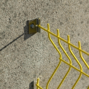 Lot de 4 attaches murales à fixer axor gris inox, h.2 x l.12 x p.9 cm_2