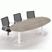 Table conférence IDEA - 4 à 14 places - ovale, ronde, tonneau, electrifiable_3