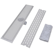 Vidaxl drain de douche linéaire 2 pcs ligne 730x140mm acier inoxydable 275955_2