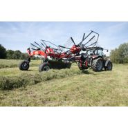 Andaineur double rotor avec largeur de travail réglable et boîtier à graisse sans entretien