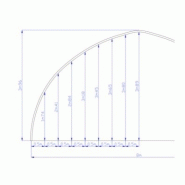 Tunnel de stockage Basilique - structure en ogive - acier galvanisé - bâche PVC 650 g/m² - 8 x 6 x 3,96 m_2