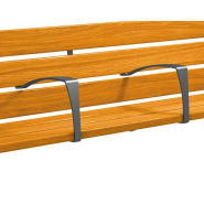 Accoudoir central pour banc Silaos® - Réf : 209629.Gpro - 2 kg, longueur 30 mm et épaisseur 8 mm_2