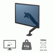 Fellowes Bras porte-écran simple Platinum Series - Noir_2