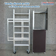 Kit échafaudage pliable - Neuf - Hauteur de travail : 3,80 mètres_2