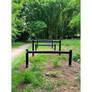 Poutre dessus-dessous x4 - Parcours sportif - Gamme Combattant_2