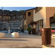 Corbeille Claps Conic - Poubelle publique 80L - The Italian Lab - Design en acier découpé au laser_2