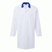 Blouse sans poches pour l'industrie alimentaire. - Blanc/Bleu royal / R / XXL_2