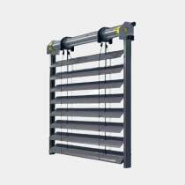 Brise soleil orientable traditionnel en aluminium pour pose en tunnel - Motorisation filaire - 44-363 x 65-500 cm -Sur mesure_2