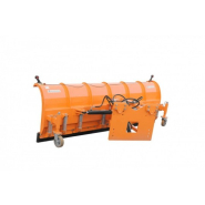 Lame à neige droite hydraulique Série Lourde - robuste, inclinable à 30° - pour chargeuses et tracteurs_2