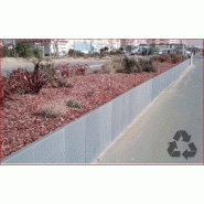 Mur en l matériau recyclé
