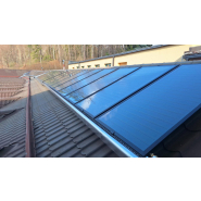 Panneaux solaires thermiques haut de gamme - Capteurs isolés par laine de roche et sous-vide à plan vitré rechargeable_2