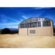 Tunnel d'élevage de 12.80m de large pour  tout type de production bovine_2