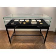 Vitrine table noire tvt visibilite totale l 120 p 60 h 92 cm