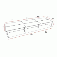 Bureau bench ECO 6 personnes - Mobel Linea. - Argent Ral 9006, Anthracite, 540_2