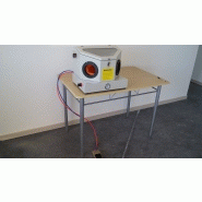 Sableuse d'atelier avec vitre en plexiglass et buses en céramique