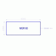 Roulotte de chantier mgr 60 / base-vie / 6 x 2.35 x 3.02 m_2