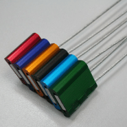 Scellé Câble galvanisé Tête Alu 26x26x7.5 mm L 250mm - Tige Ø 3.5 mm - Violet_2