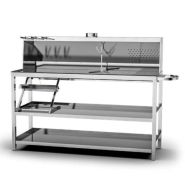 Table de Travail et de Préparation des Produits - Série PAINTY - Acier Inoxydable - 4 Modèles Disponibles_2