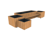 Jardinière - Esthétique et robuste avec habillage en HPL - Copal_2