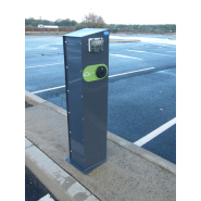 Borne de recharge pour voiture électrique - prise type 2 - charge 7.4 kW par véhicule - protection époxy - dimensions H1300mm x L300mm_2