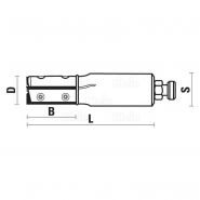 W174.180.R - Fraise à plaquette HW Z=3 - Sistemi S.R.L. - diamètre 18mm - pour centres d'usinage CNC_2