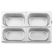Bain-marie professionnel - 4 bacs gn 1/4_2