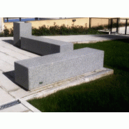 Banquette urbaine Kube en béton 200 cm_2