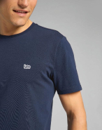 T-shirt Patch Logo Lee - 100% coton biologique - Réf : L60U - Plusieurs tailles et couleurs disponibles_2