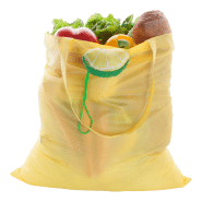 Sac shopping pliable - forme de fruit - polyester 170T - couleur jaune - 30g_2