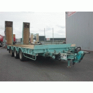 Remorque de transport CASTERA 6412 avec freins à tambour et rampes arrière hydrauliques