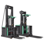 Chariot préparateur de commande grande hauteur OPBH12H & OPBM10P - Mitsubishi Forklift Trucks - 1250 kg - Levée 5.2 à 10.5 m - Électrique_2