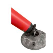 Socle en composite 1/4 de tour pour balise - STI Balisage routier - Monobloc, rétroréfléchissant, Ø 270 mm_2