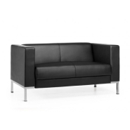 Ensemble Fauteuil et Canapé 2 Places KUBE - Référence 8814 FR206 - Design minimaliste et pieds chromés_2