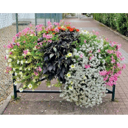 Jardinière urbaine sur barrière décorative PROCITY® - Ref : 201331 - Bac en polyéthylène, résistante UV et gel, lot de 6_2