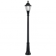 Luminaire pour mât Indura Big 6 - IP55 E27 42W Noir - Résine et méthacrylate transparent_2