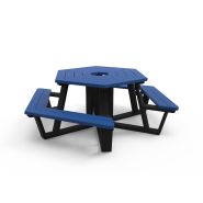Table de pique-nique HELIOS - PMR - largeur 2324 mm - STD OR-TPN-02-PMR2 - 2 accès PMR - jusqu'à 95% plastique_2