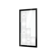 Vitrine murale Edge 80 - Affichage simple face - Taille de 12 à 28 A4 - Verre sécurisé_2
