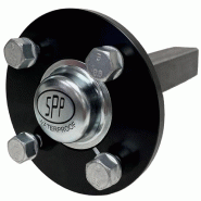 18x9.50-8 ATV Trailer Kit P332 Grass Wheels SPP 40x40mm Stub Axles, Hitch 900kgs_2