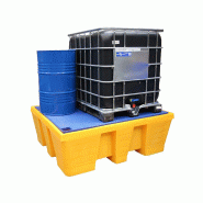 Bac de rétention 1000 litres plastique + caillebotis - Caillebotis acier galvanisé_2