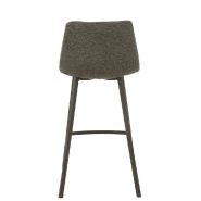 CHAISE DE BAR MILENA  GRIS FONCÉ / VELOURS_2