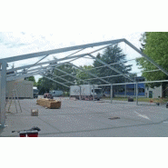 Tente de stockage fermée 25 x 25 x 3 m - Structure aluminium fixe - Couverture multi-éléments - Ancrage au sol avec platine_2
